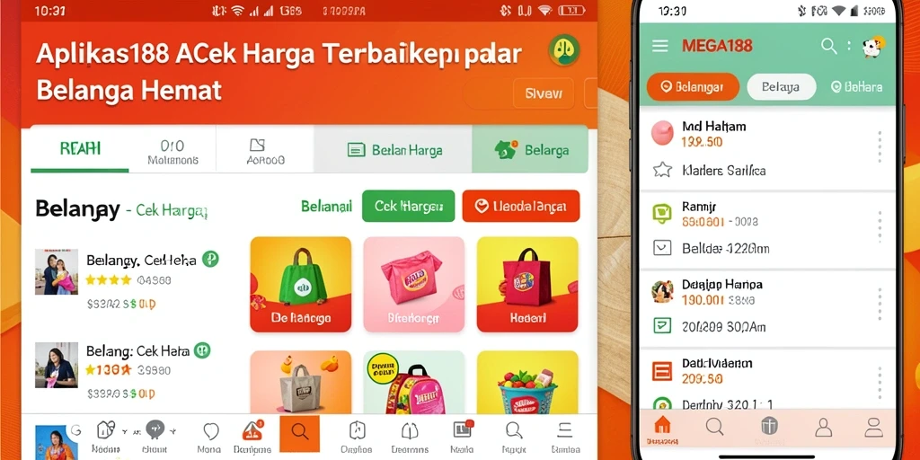 Tampilan antarmuka MEGA188 yang mudah digunakan untuk Cek Harga.