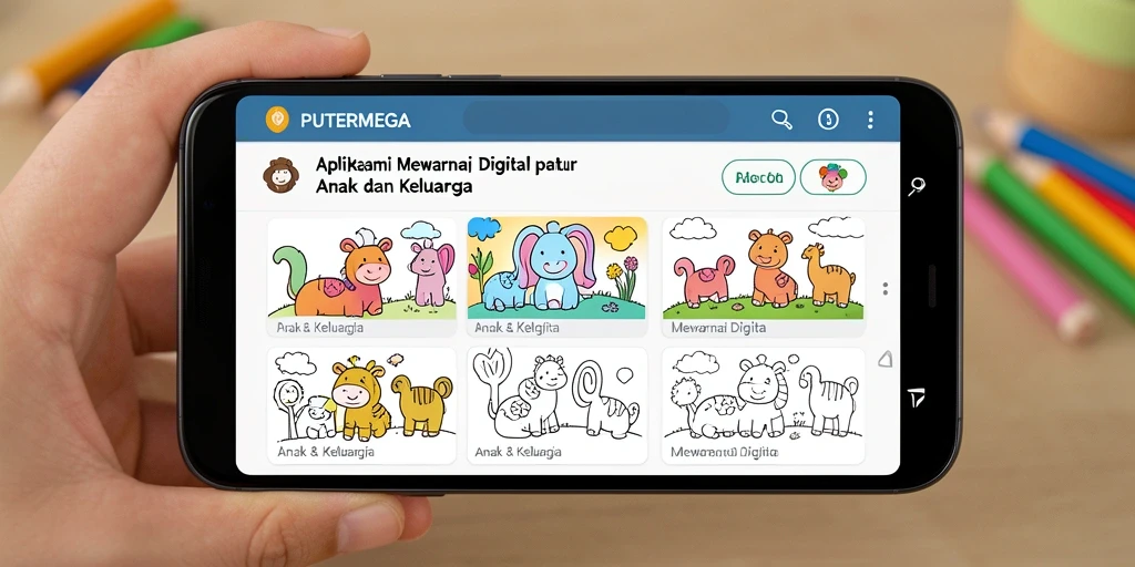 Tampilan antarmuka pengguna PUTERMEGA yang intuitif dan menarik.